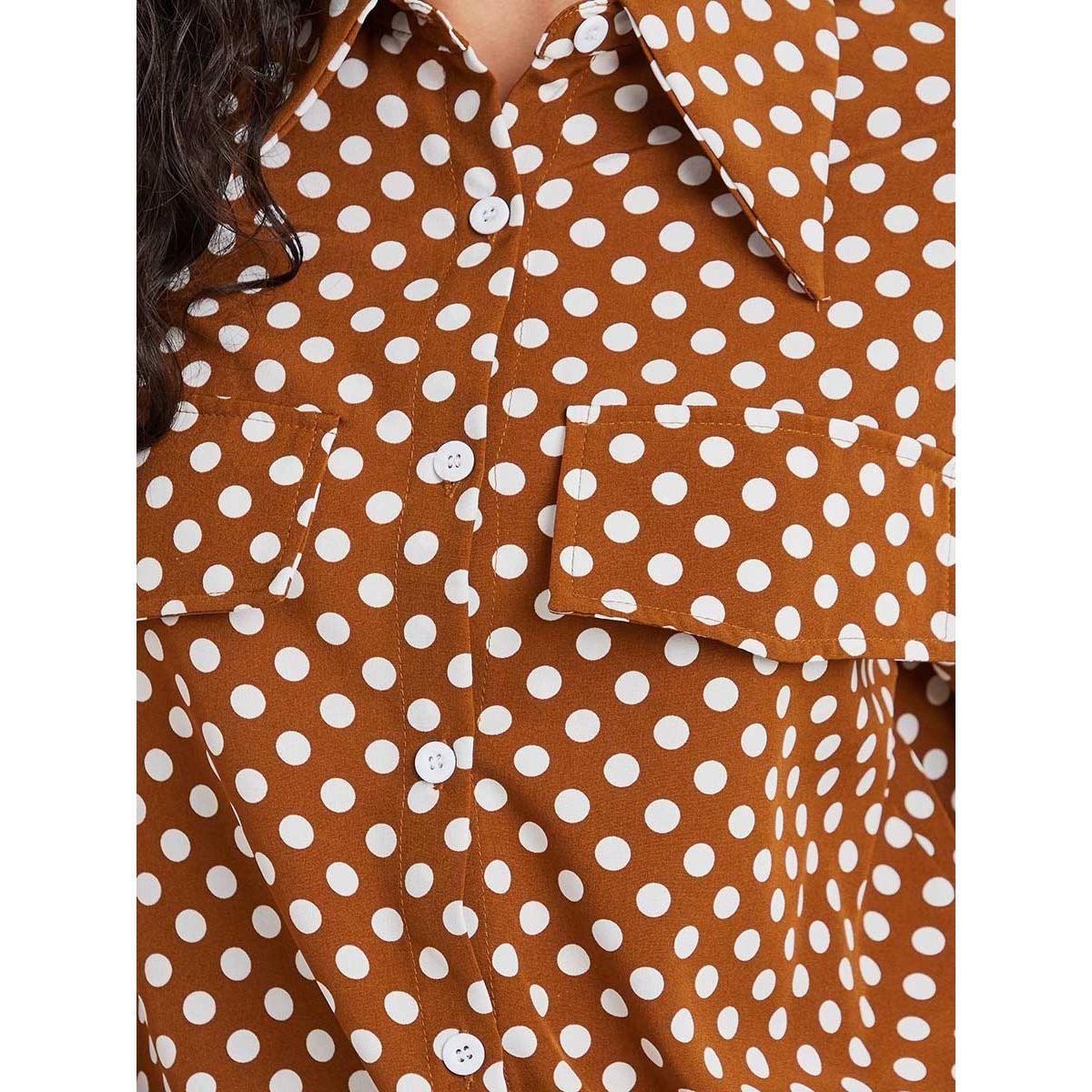 بلوزة مطبعة بنقاط بولكا من ريد تايب-women-clothing-shirtsandblouses-shirts-image-4