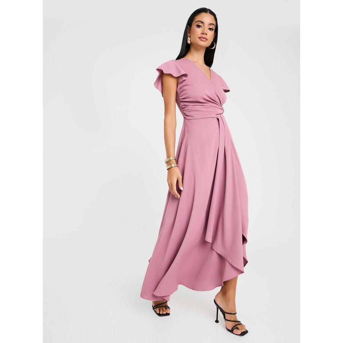 فستان طويل بنمط لف-women-clothing-dresses-image-1