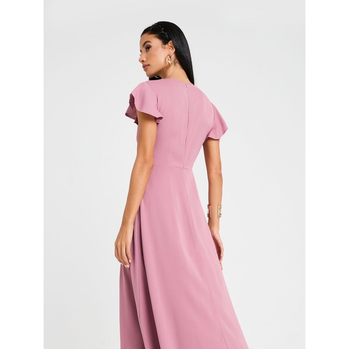 فستان طويل بنمط لف-women-clothing-dresses-image-5