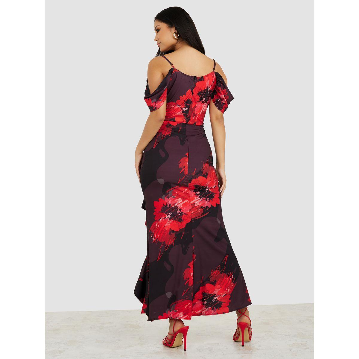 فستان طويل باكتاف مكشوفة من ستايلي-women-clothing-dresses-image-4