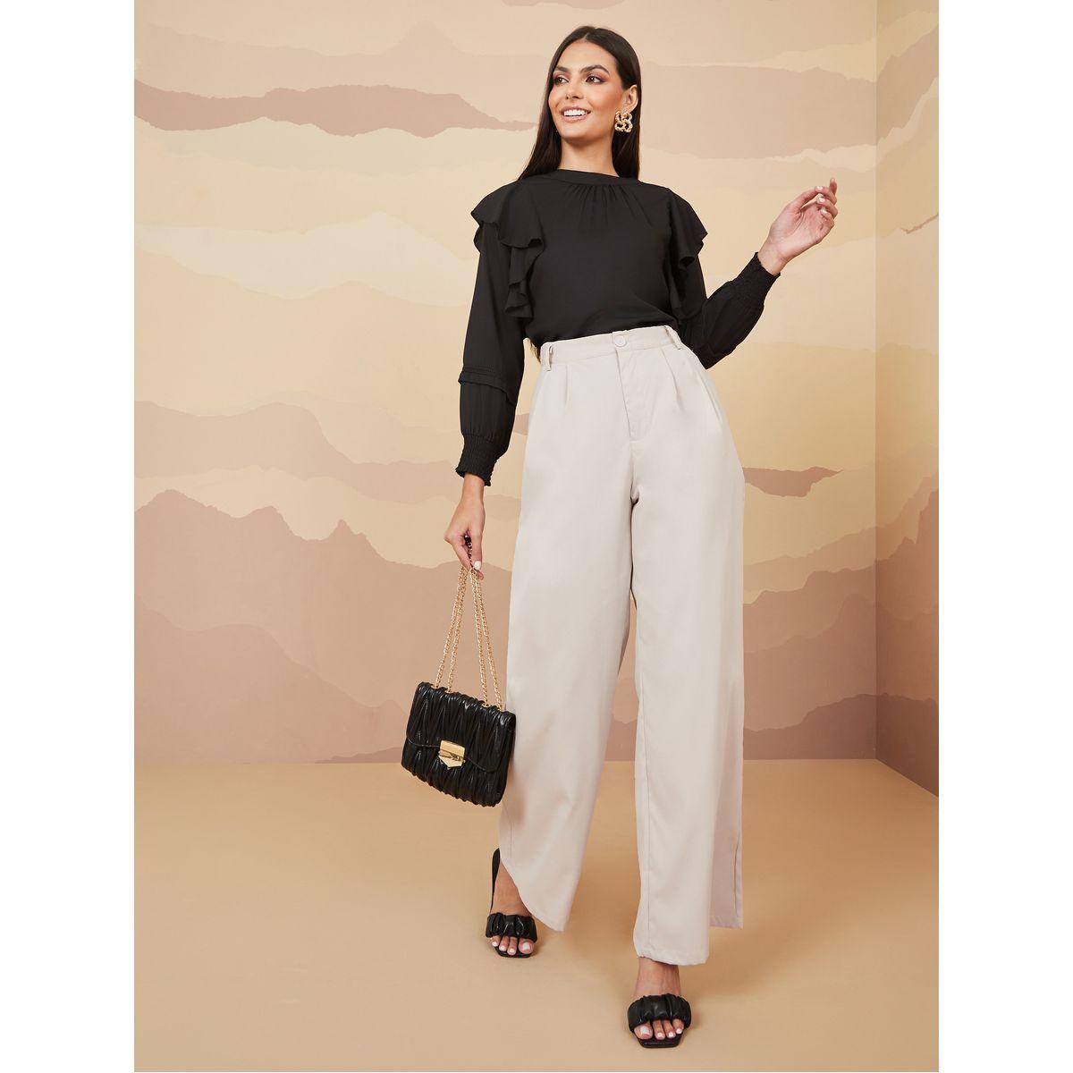 Styli High Rise Wide Leg Trouser-women-clothing-bottoms-trousers-image-2