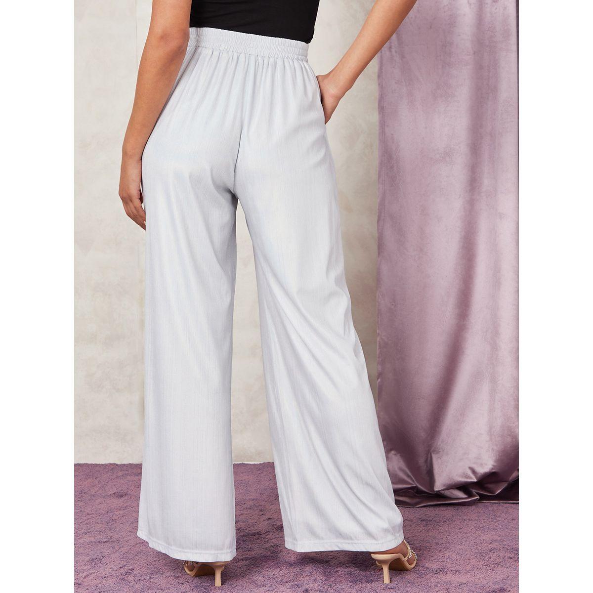Styli Metallic Textured Wide Leg Trousers-women-clothing-bottoms-trousers-image-4
