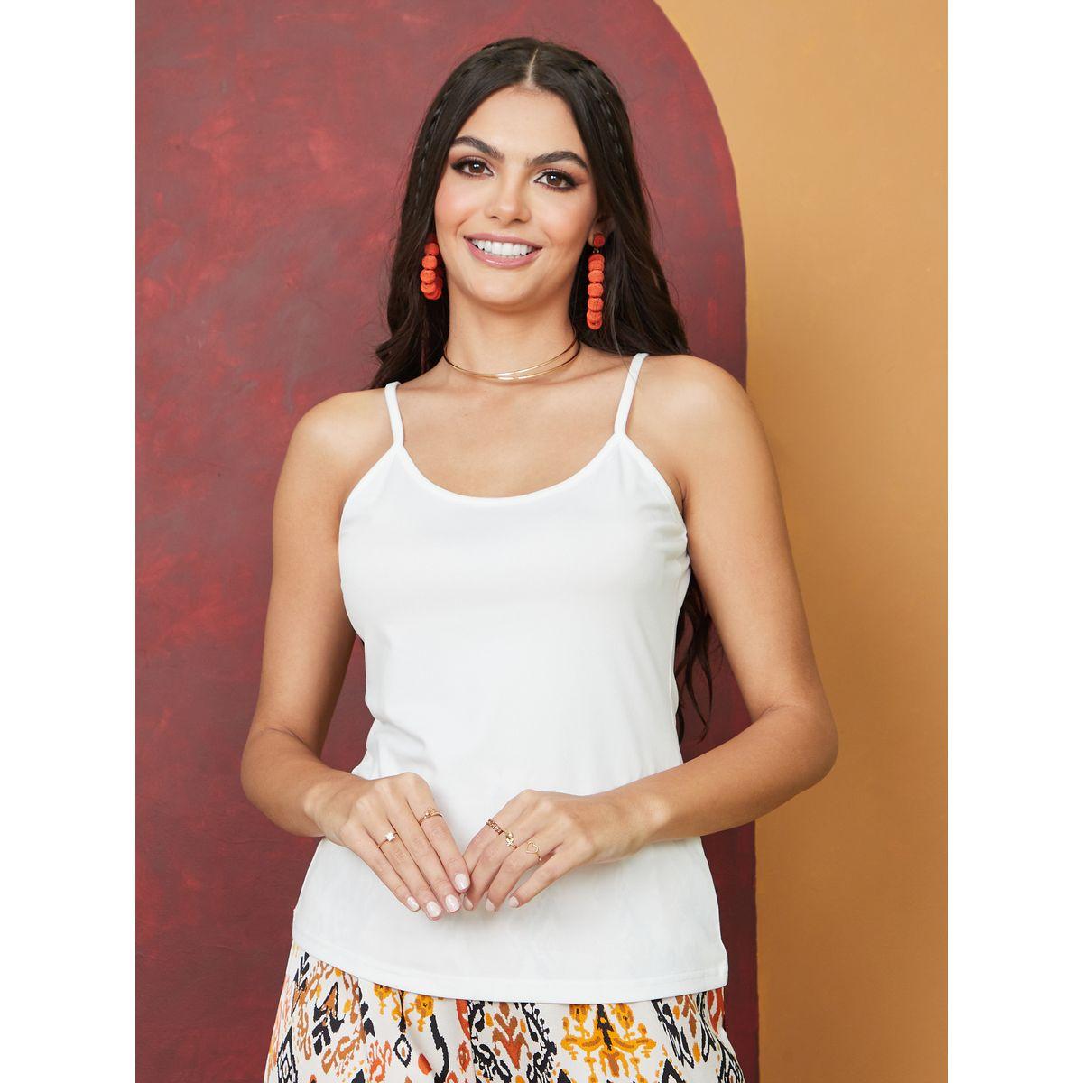 Styli Set of 3 - Abstract Print Longline Shirt, Cami & Trouser Co-Ords-women-clothing-coordsets-image-4