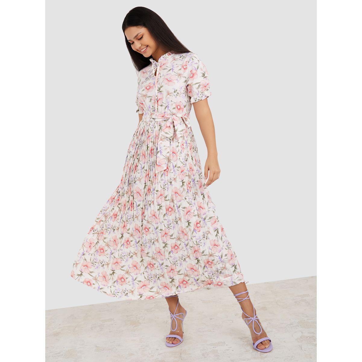 فستان طويل باكمام قصيرة من ستايلي-women-clothing-dresses-image-2