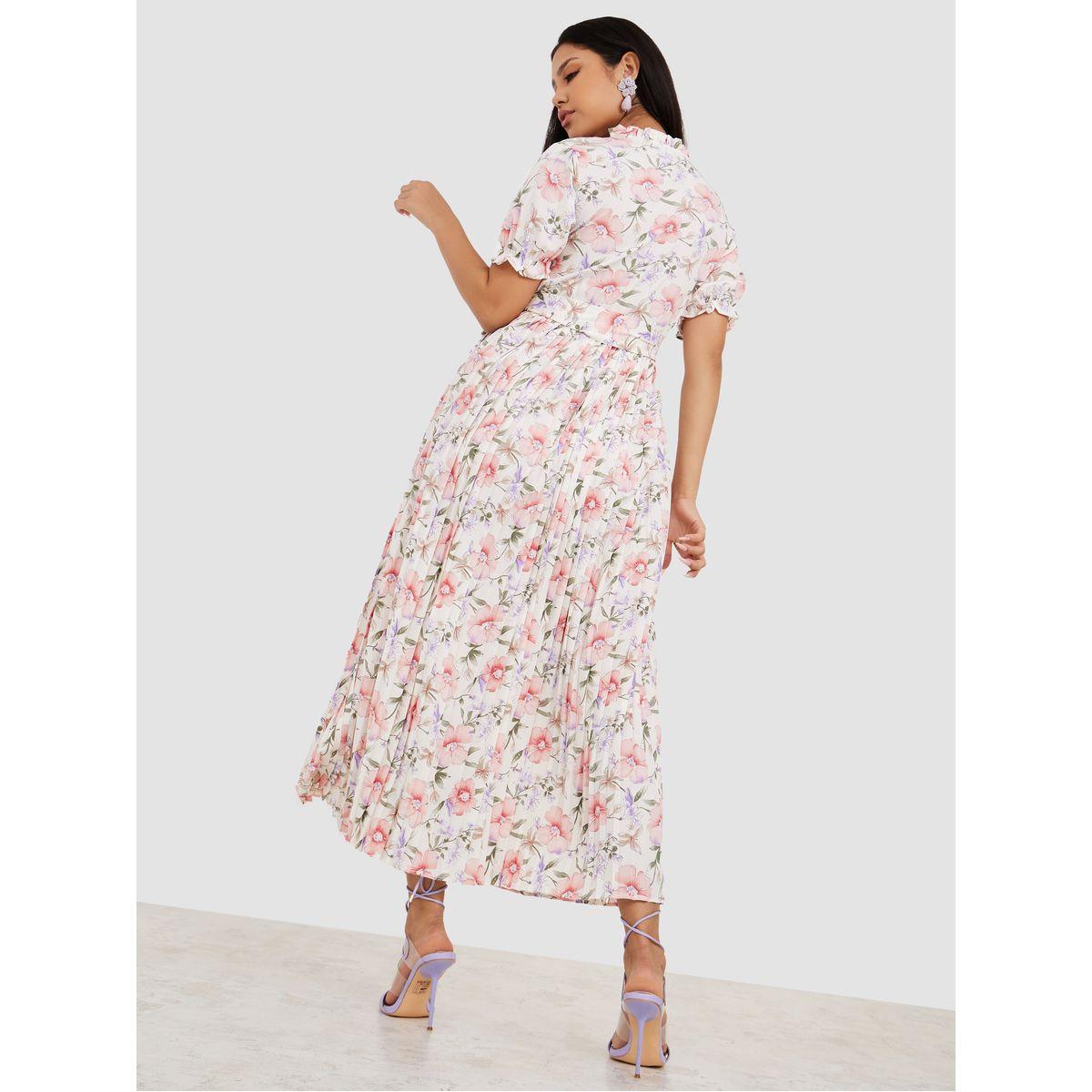 فستان طويل باكمام قصيرة من ستايلي-women-clothing-dresses-image-4