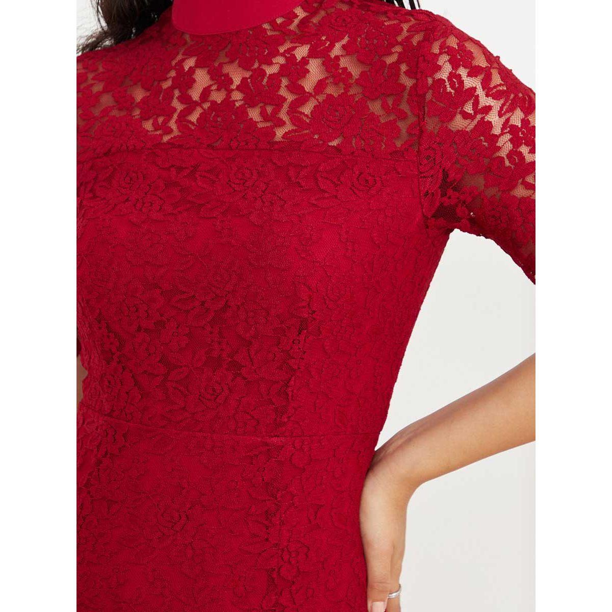 فستان ميدي باكمام قصيرة من ستايلي-women-clothing-dresses-image-3