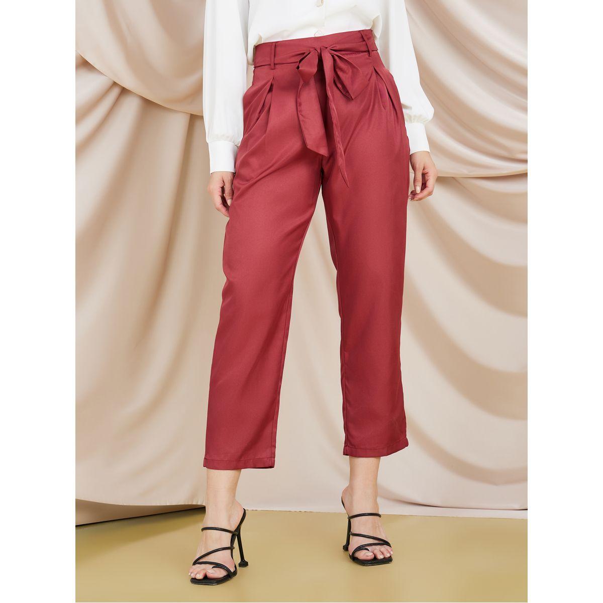 Styli Tie Front Cropped Tailored Trouser-women-clothing-bottoms-trousers-image-1