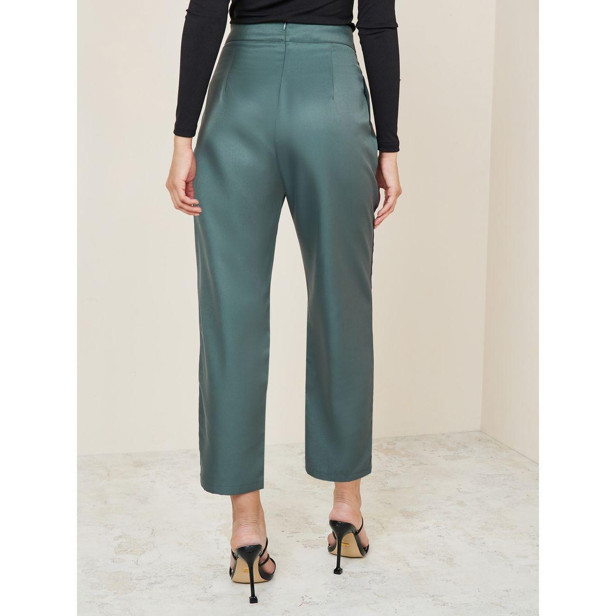 بنطال قصير مطرز بربطة امامية-women-clothing-bottoms-trousers-image-4
