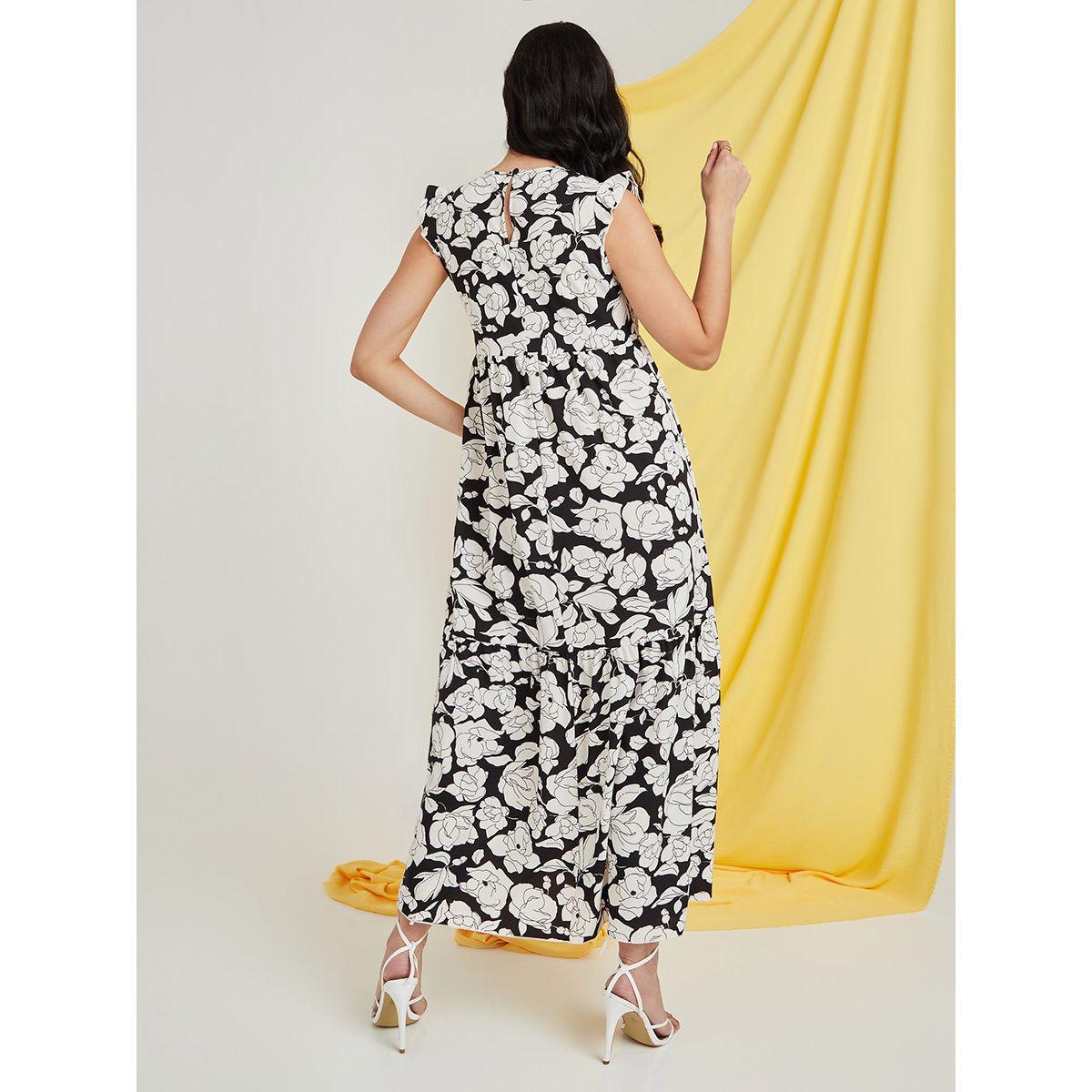 Styli Sleeveless Round Neck Floral Print A-Line Maxi Dress-women-clothing-dresses-image-4