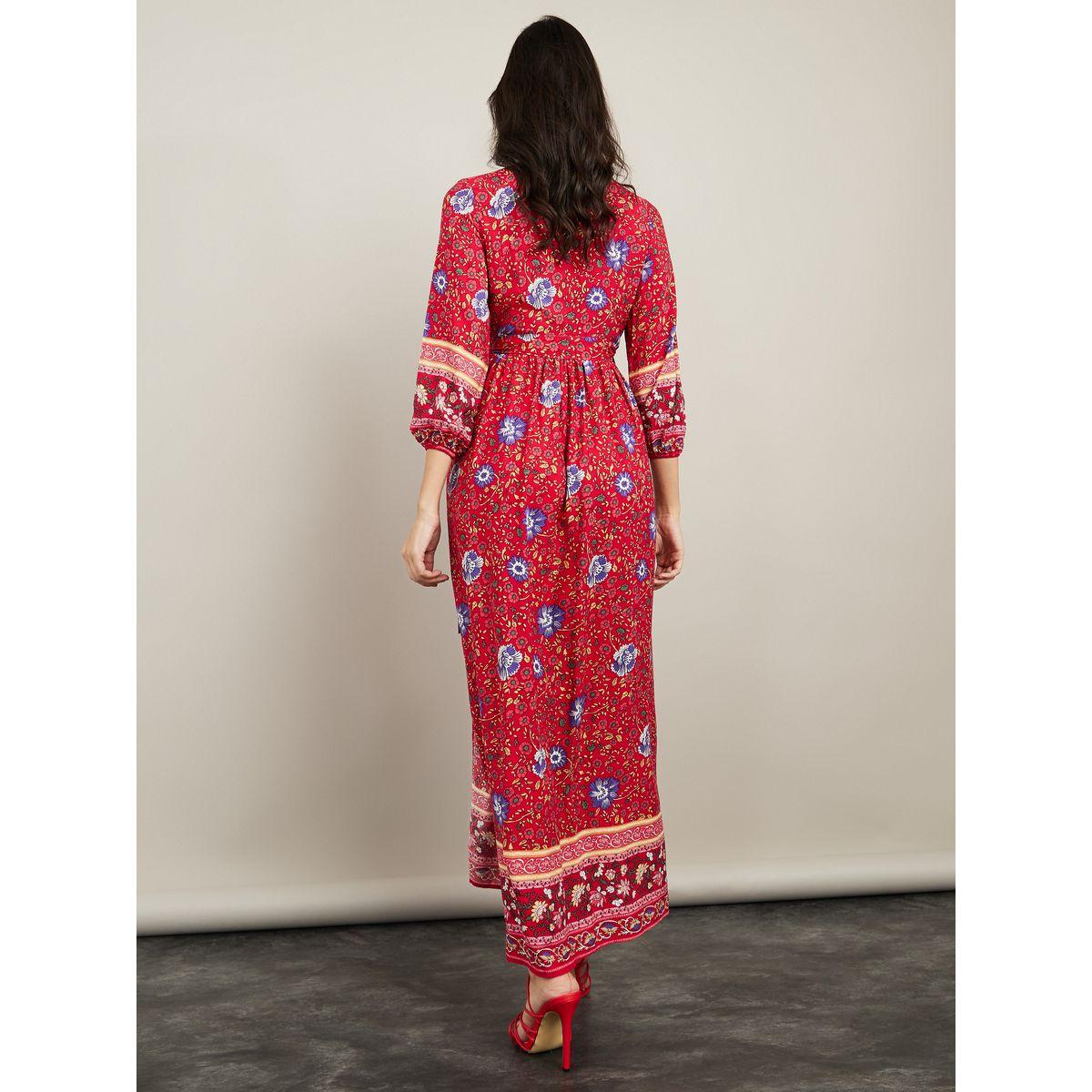 فستان طويل بنمط لف-women-clothing-dresses-image-4