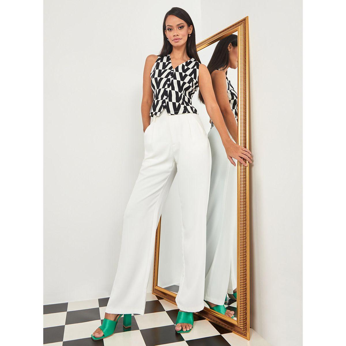 بلوزة مونوكروم بلا اكمام من ستايلي-women-clothing-shirtsandblouses-blouses-image-1