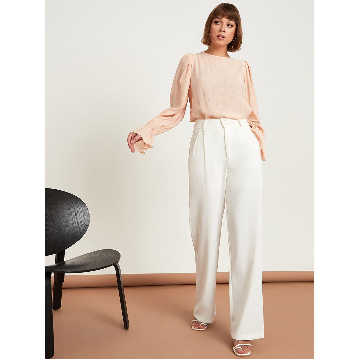 بلوزة كاجوال باكمام طويلة من ستايلي-women-clothing-shirtsandblouses-blouses-image-1