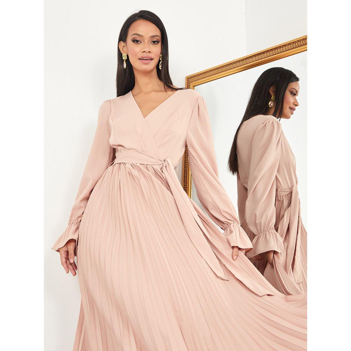 فستان طويل بنمط لف من ستايلي-women-clothing-dresses-image-2