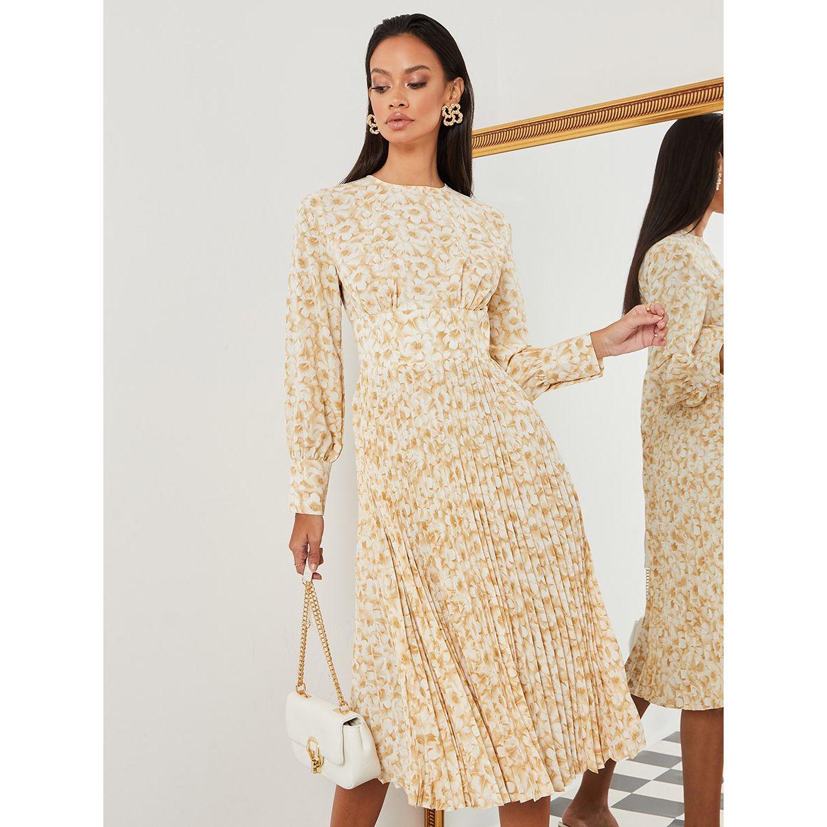 فستان ميدي باكمام طويلة من ستايلي-women-clothing-dresses-image-2