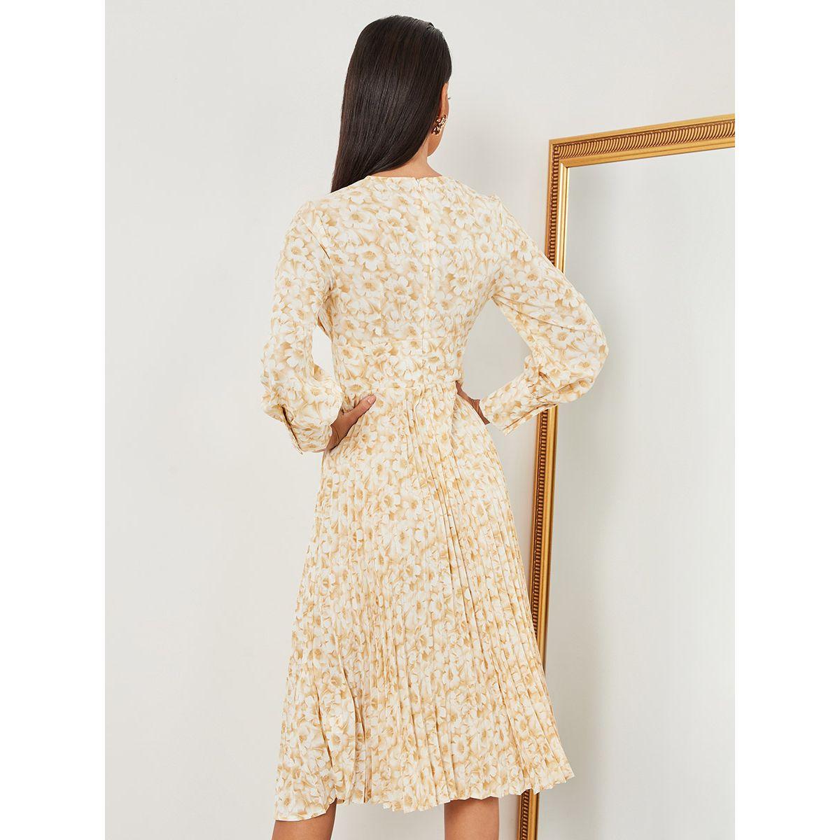 فستان ميدي باكمام طويلة من ستايلي-women-clothing-dresses-image-4