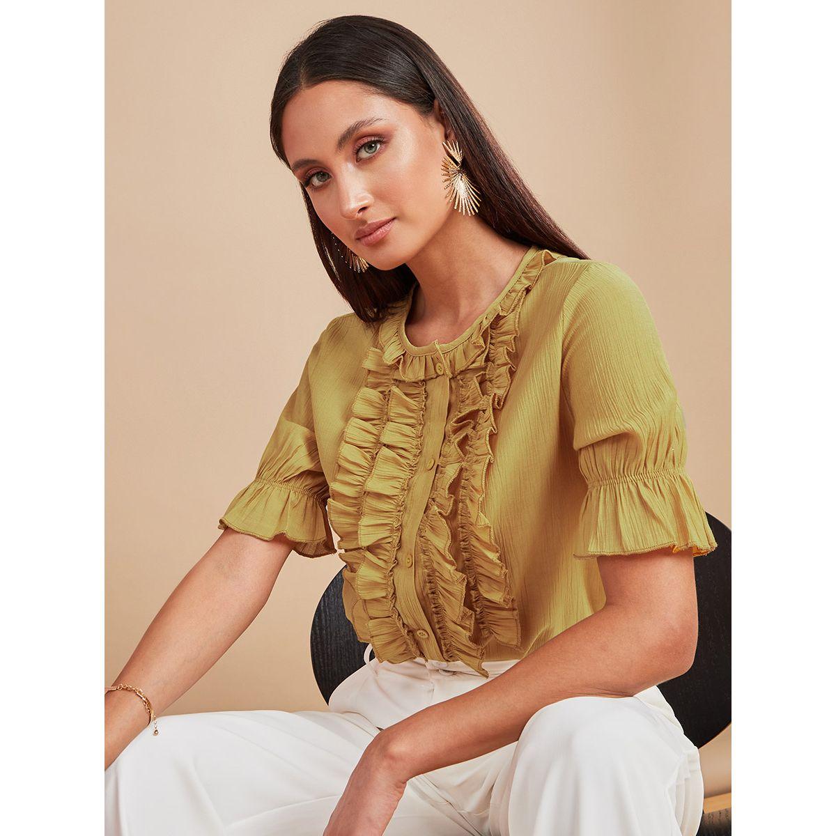 بلوزة باكمام قصيرة من ستايلي-women-clothing-shirtsandblouses-blouses-image-1