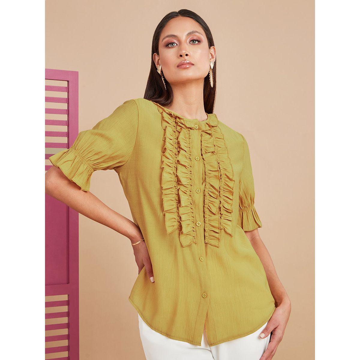 بلوزة باكمام قصيرة من ستايلي-women-clothing-shirtsandblouses-blouses-image-3