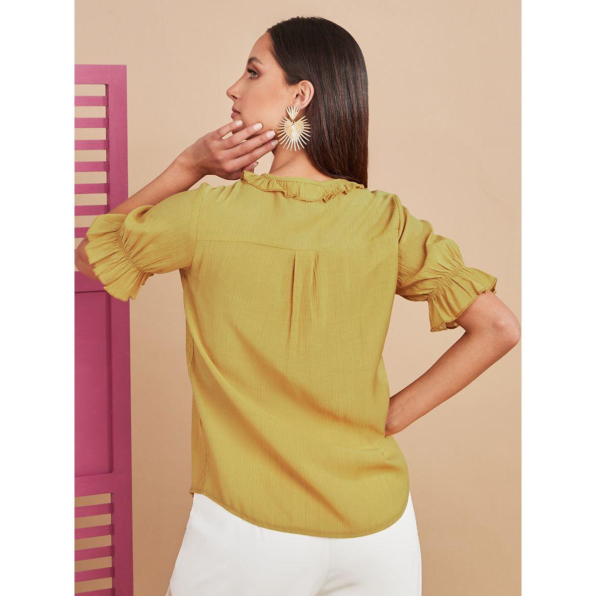 بلوزة باكمام قصيرة من ستايلي-women-clothing-shirtsandblouses-blouses-image-5