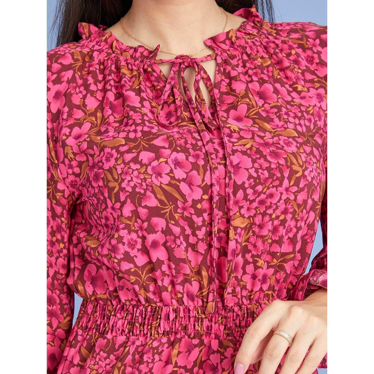 فستان مطبع بزهور واكمام طويلة من ستايلي-women-clothing-dresses-image-3