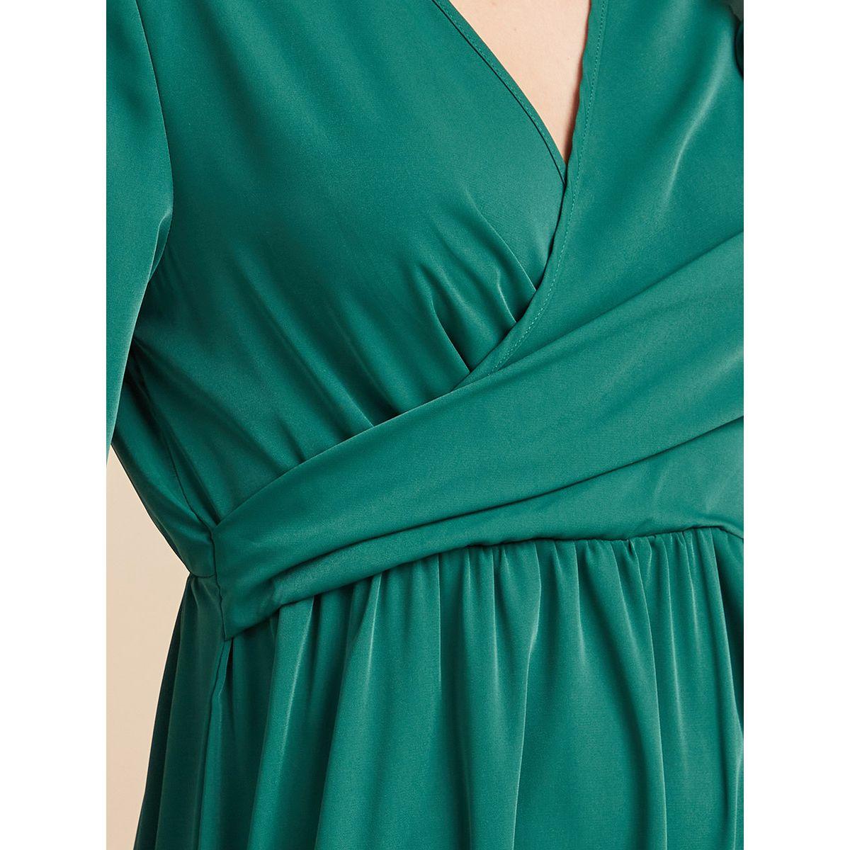 Styli Long Sleeves Wrap Front A-Line Midi Dress-women-clothing-dresses-image-3