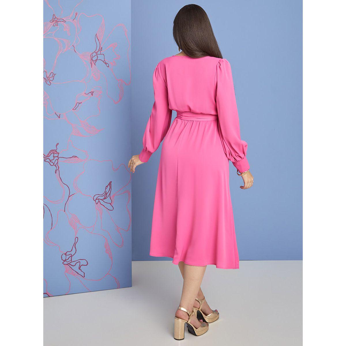 فستان ميدي بنمط لف من ستايلي-women-clothing-dresses-image-4