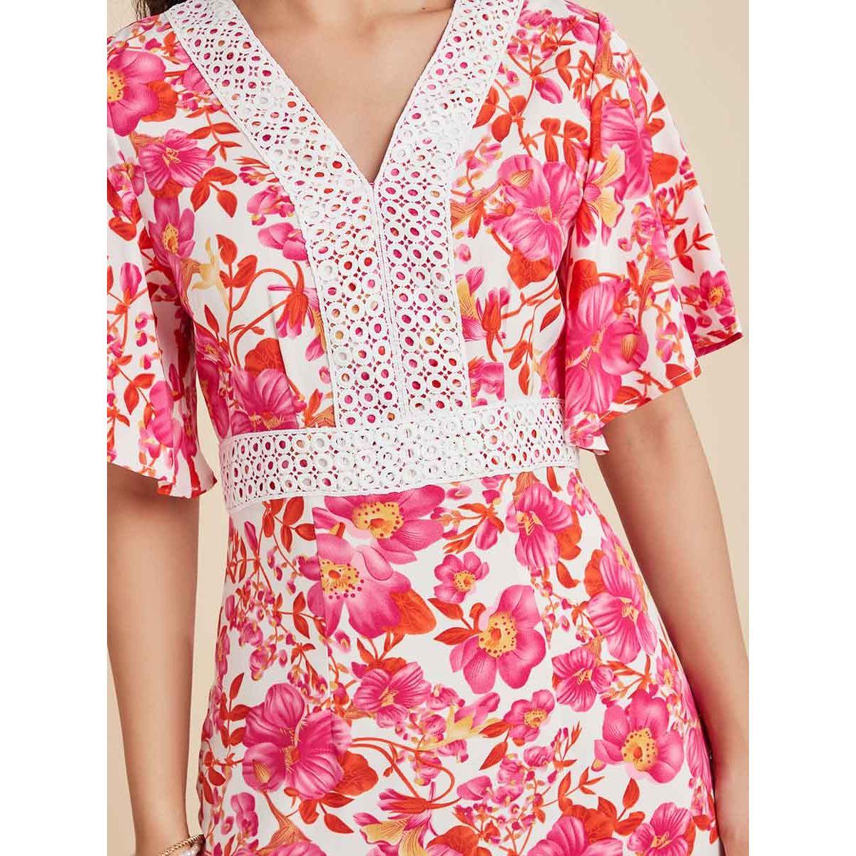 Styli Short Sleeves V Neck Floral Print A-Line Maxi Dress-women-clothing-dresses-image-3
