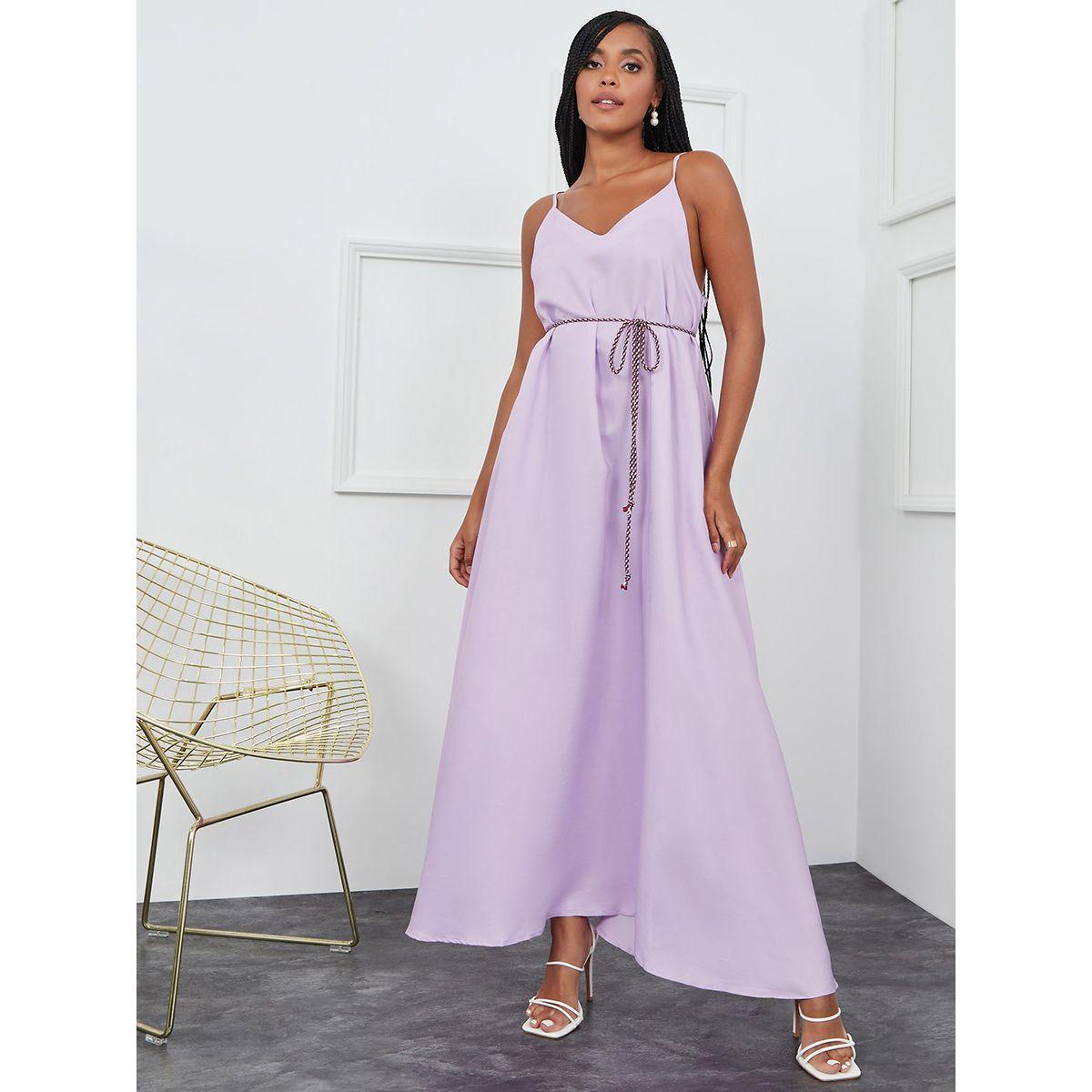 فستان طويل بحمالات ورباط خصر من ريد تايب-women-clothing-dresses-image-1