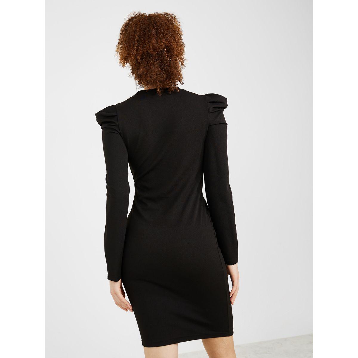 فستان سادة باكمام طويلة من ستايلي-women-clothing-dresses-image-4