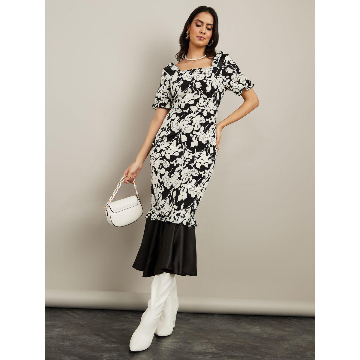 فستان ميدي مطبع بزهور-women-clothing-dresses-image-2
