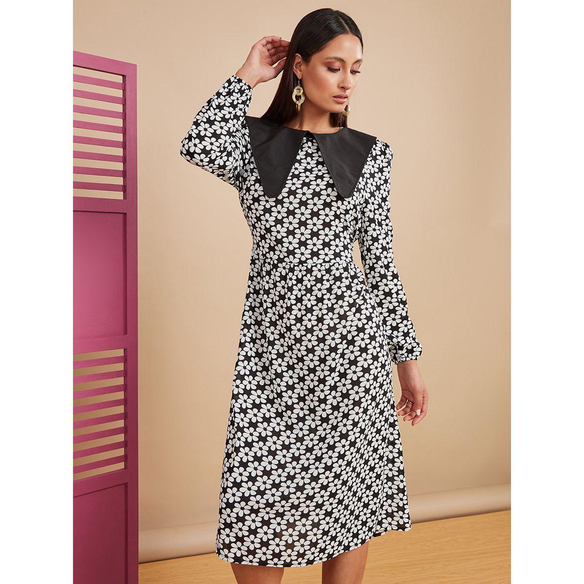 فستان ميدي باكمام طويلة من ستايلي-women-clothing-dresses-image-3