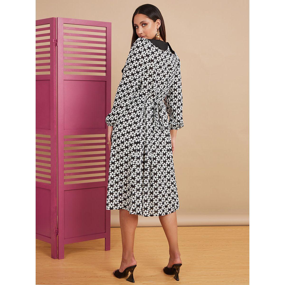فستان ميدي باكمام طويلة من ستايلي-women-clothing-dresses-image-5