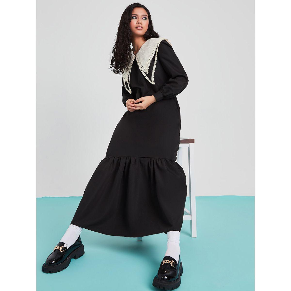 فستان طويل باكمام طويلة من ستايلي-women-clothing-dresses-image-1