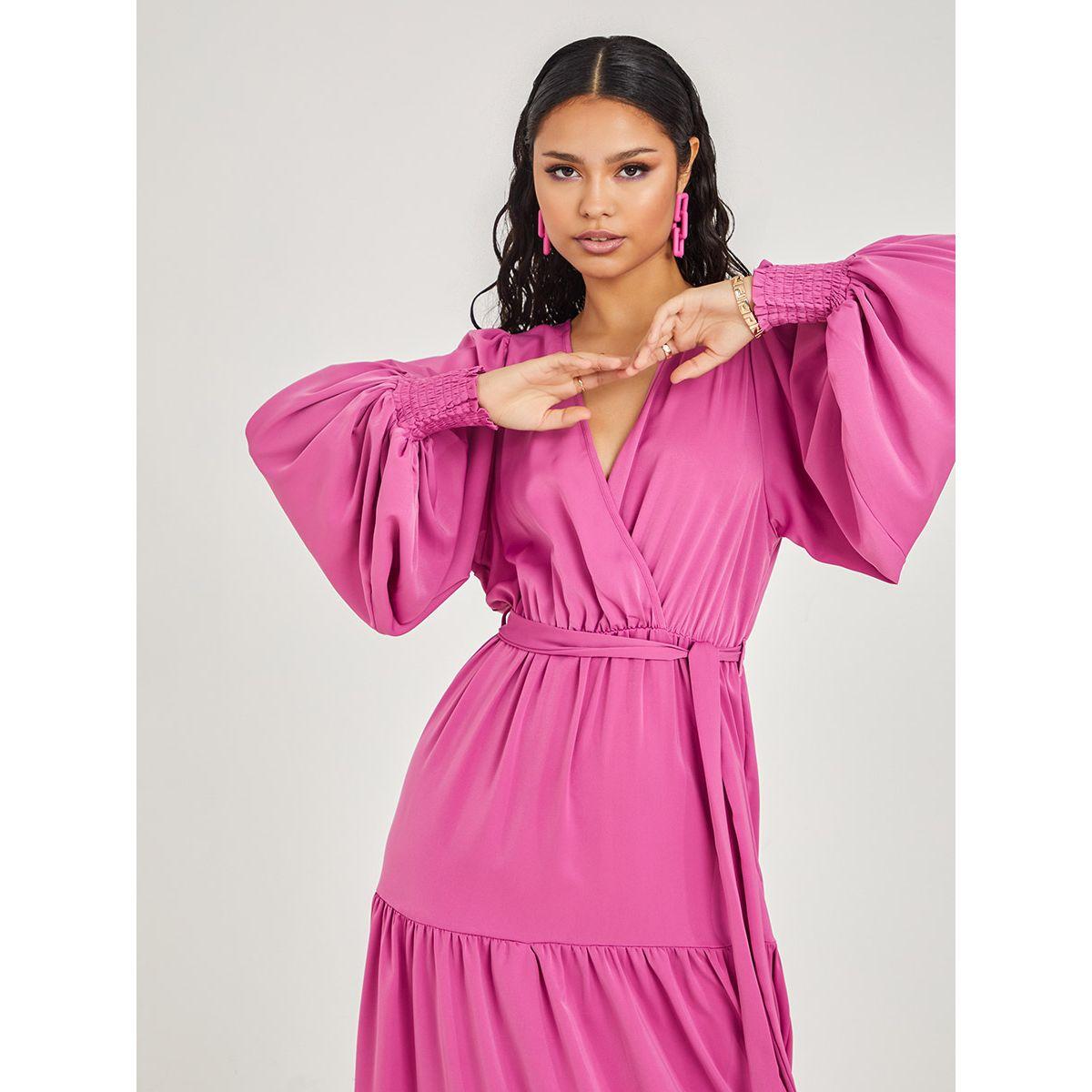 فستان طويل بنمط لف من ستايلي-women-clothing-dresses-image-2