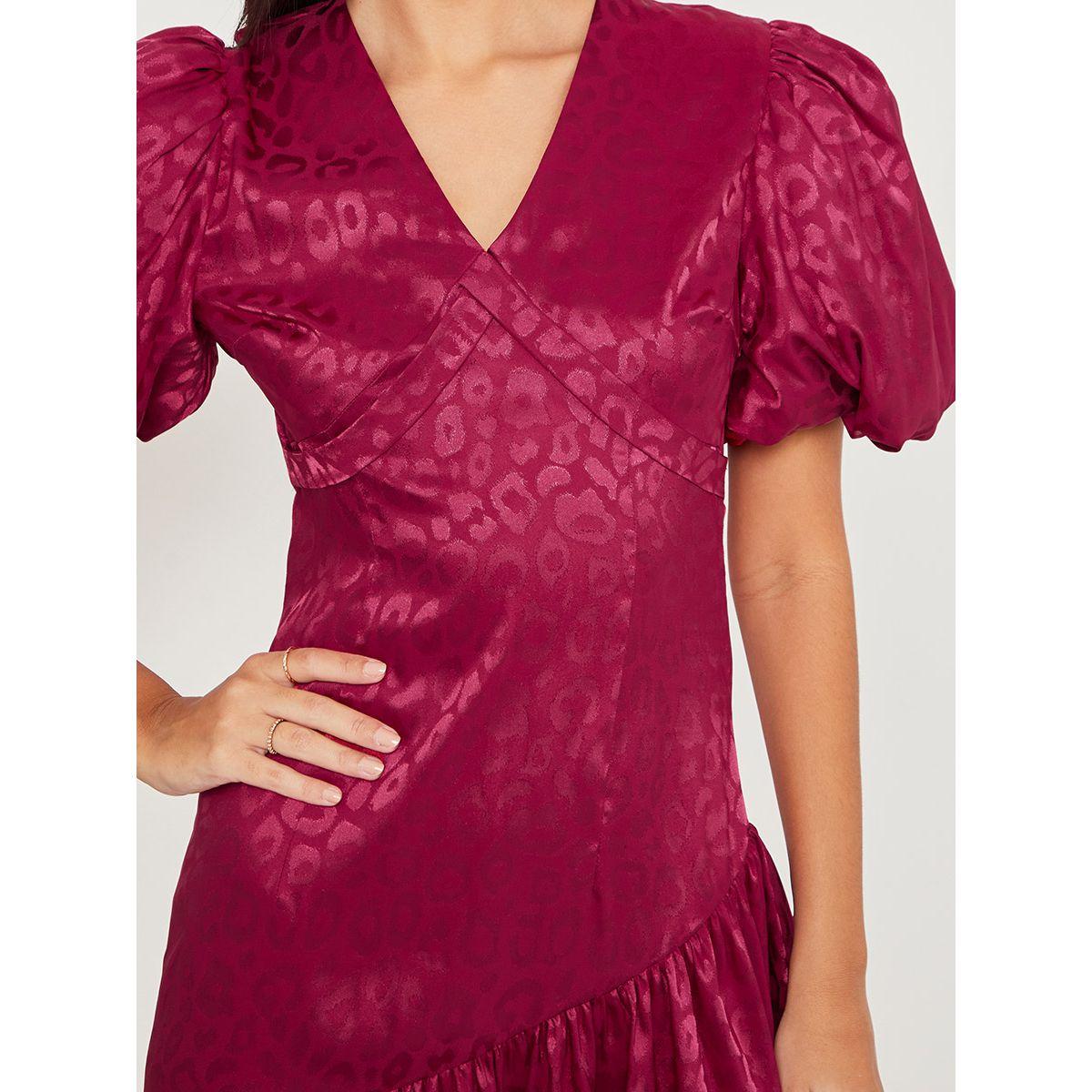فستان ميدي باكمام قصيرة من ستايلي-women-clothing-dresses-image-4