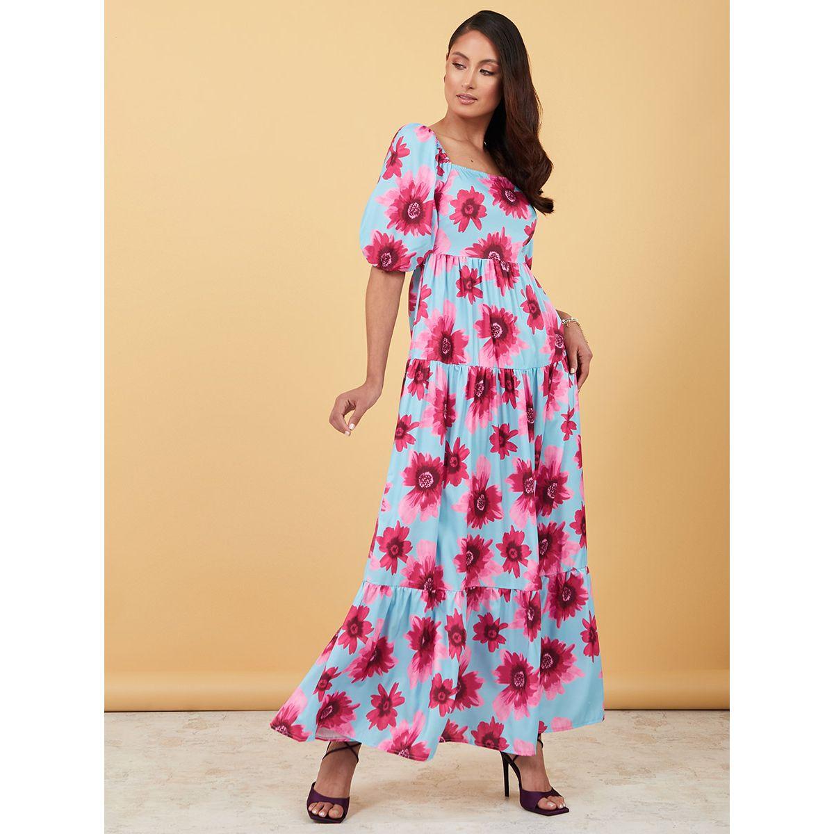 فستان طويل مطبع بزهور من ستايلي-women-clothing-dresses-image-1