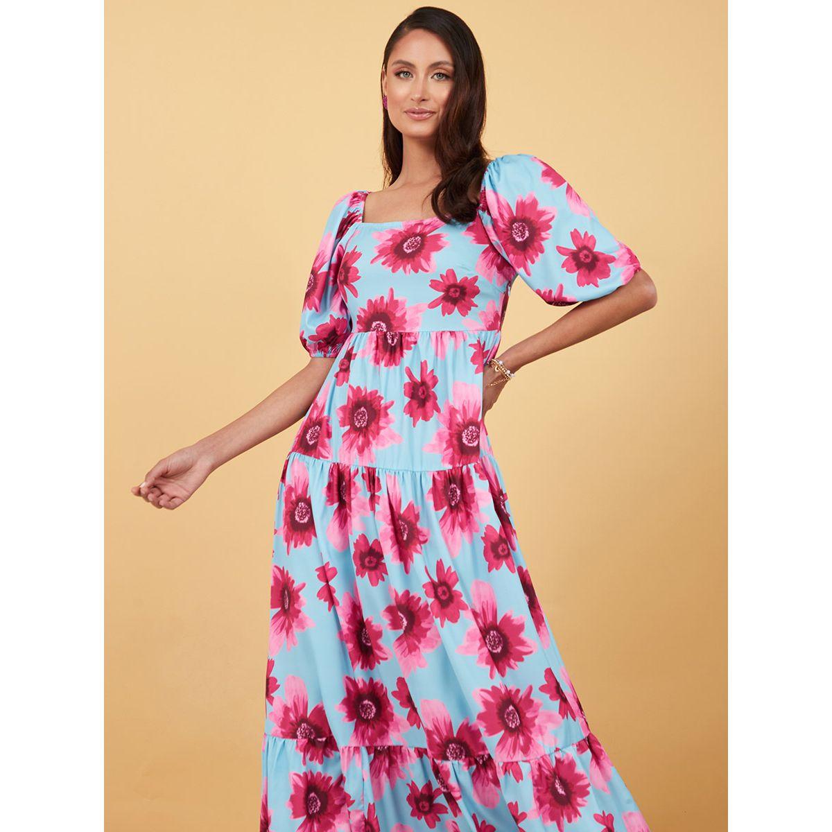 فستان طويل مطبع بزهور من ستايلي-women-clothing-dresses-image-2