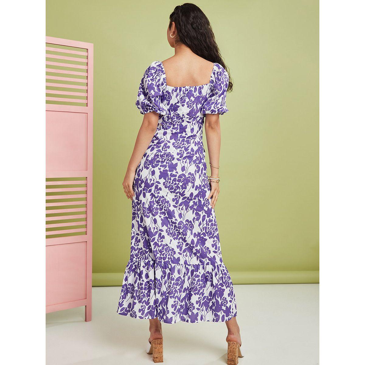 فستان طويل باكمام قصيرة من ستايلي-women-clothing-dresses-image-4