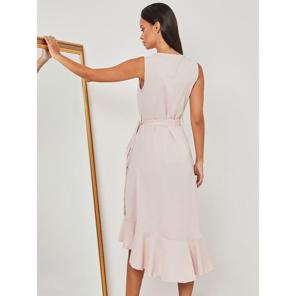 فستان ميدي ينمط لف من ستايلي-women-clothing-dresses-image-4