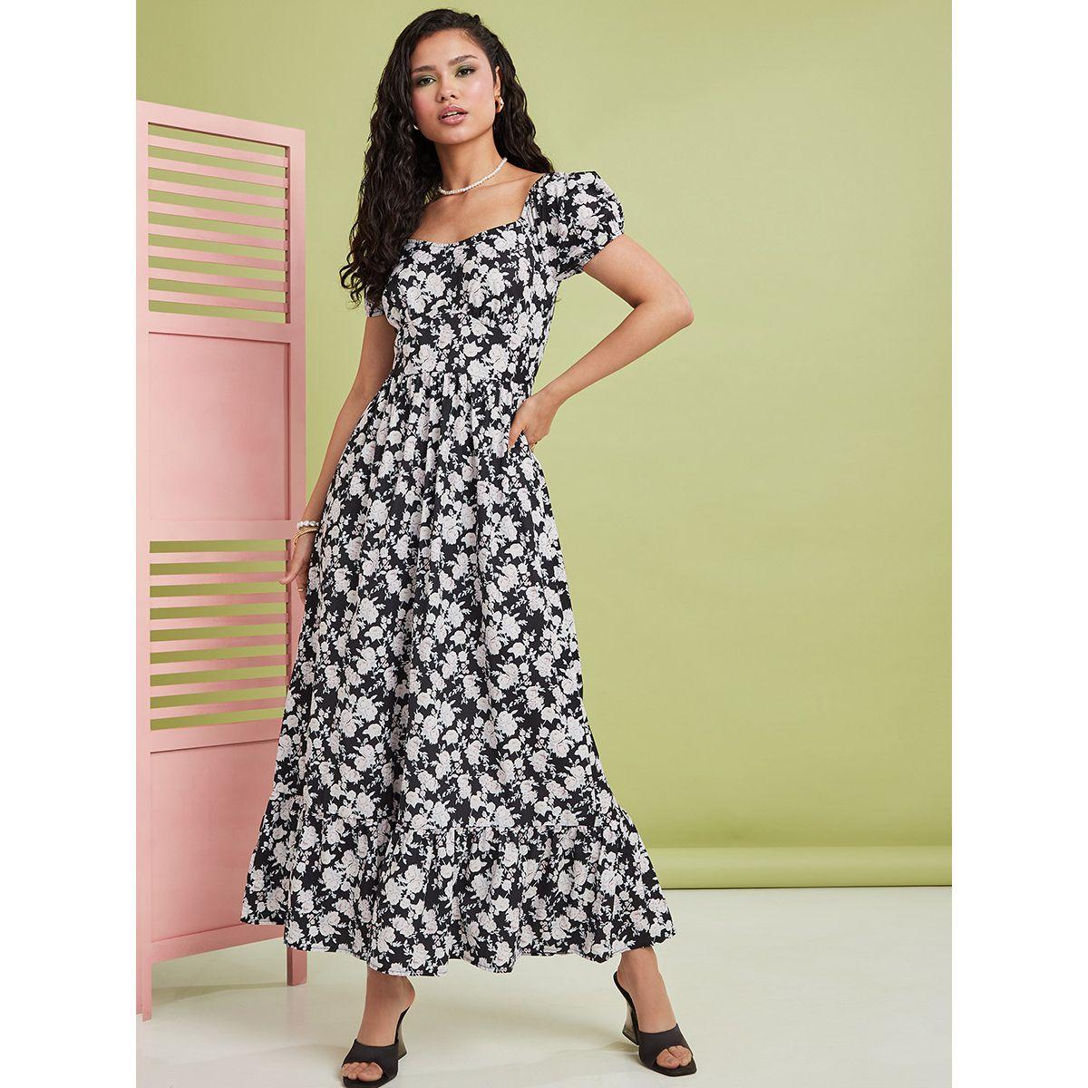 فستان طويل مطبع بزهور من ستايلي-women-clothing-dresses-image-1