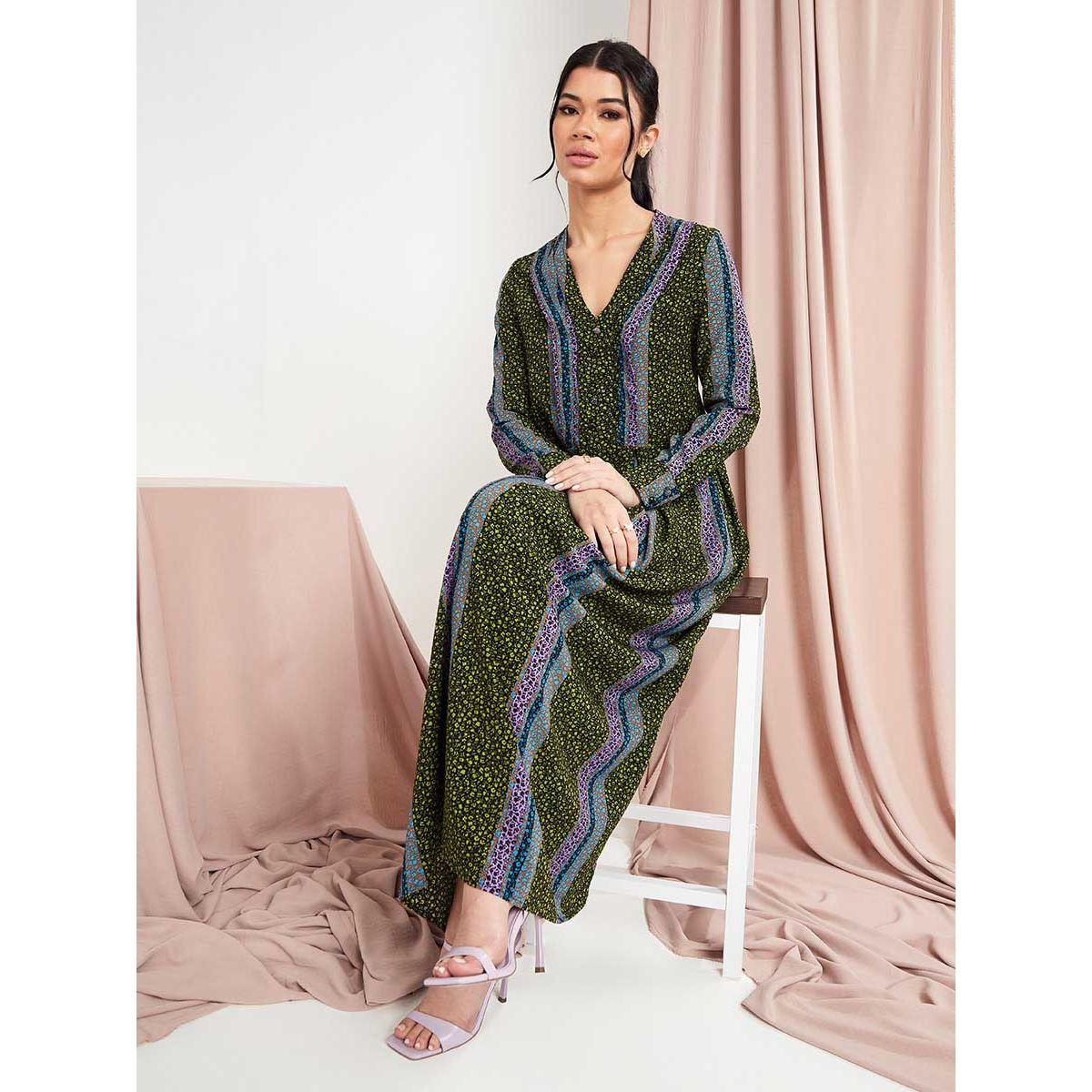 فستان طويل باكمام طويلة من ستايلي-women-clothing-dresses-image-1