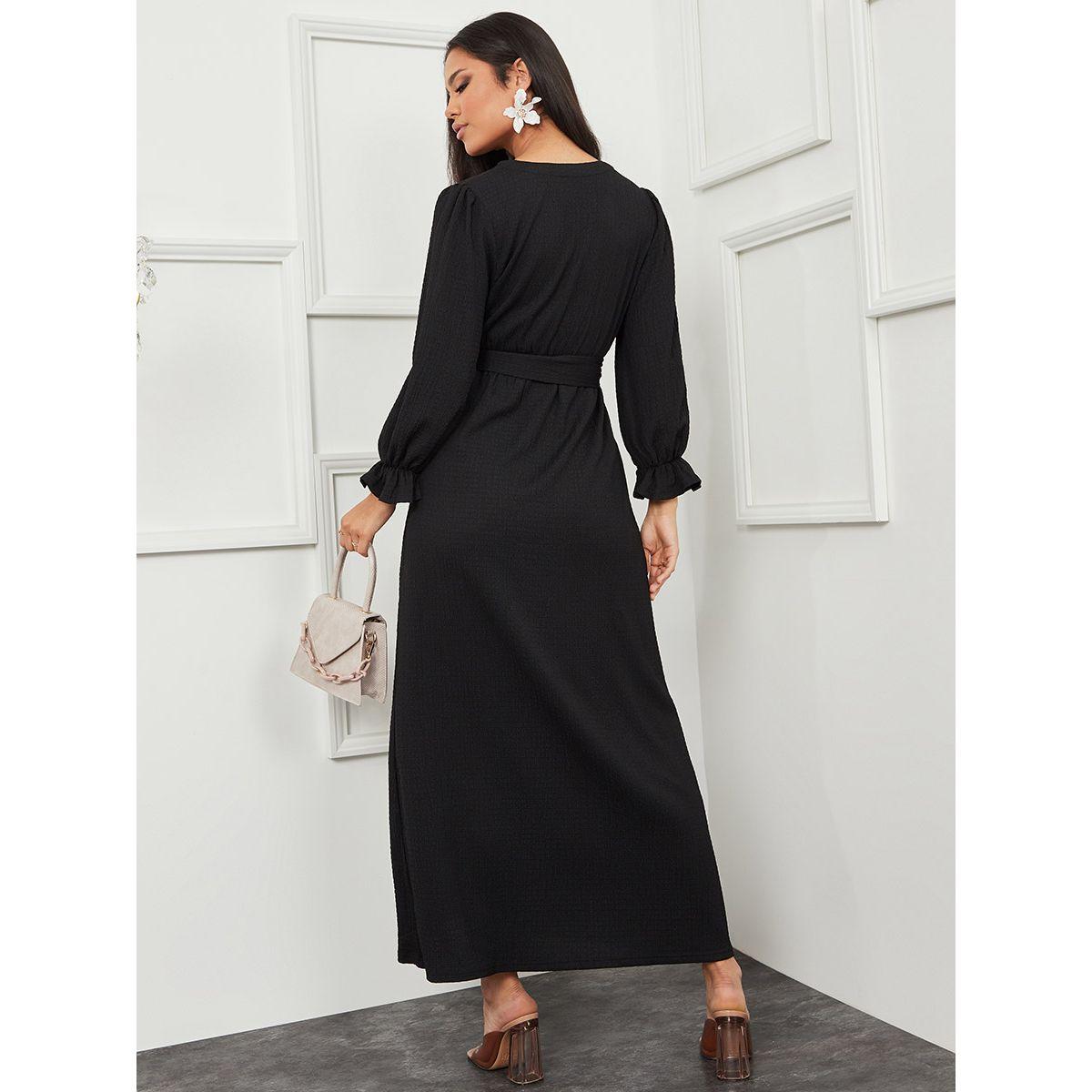 فستان طويل بنمط لف من ستايلي-women-clothing-dresses-image-4