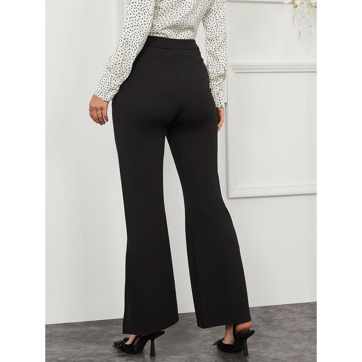 بنطال بقصة واسعة ومزين بشق من ستايلي-women-clothing-bottoms-trousers-image-3