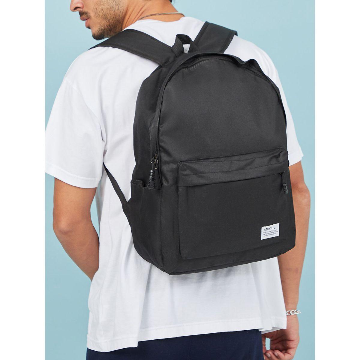 Styli Patch Detail Backpack with USB Cable-men-bags-image-2