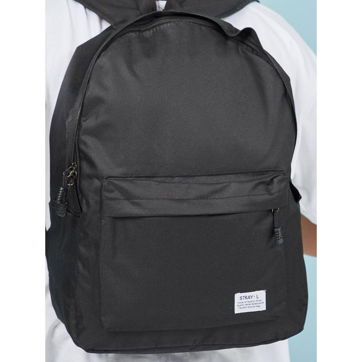 Styli Patch Detail Backpack with USB Cable-men-bags-image-3