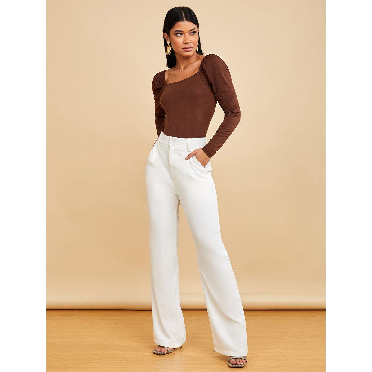 بودي سوت باكمام طويلة منفوشة من ستايلي-women-clothing-tshirts-image-3