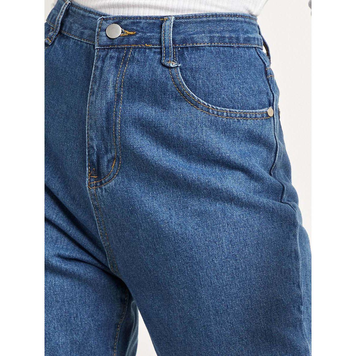 Styli Pocket Construct Solid Mom Jeans-women-clothing-bottoms-jeans-image-4