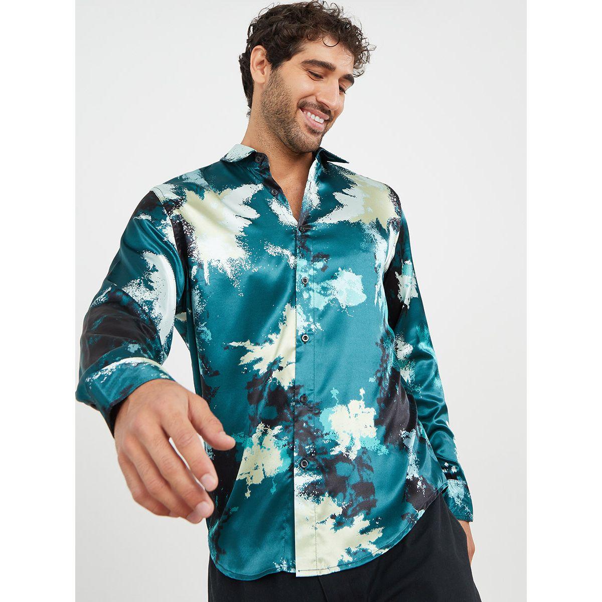 بلوزة مطبعة بالوان مصبوغة من ستايلي-men-clothing-shirts-image-1
