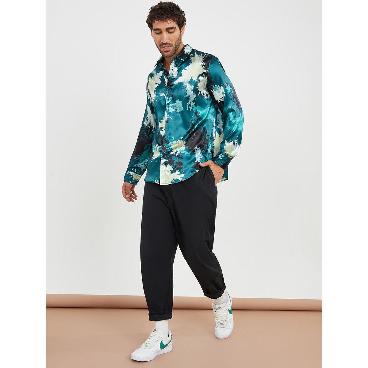 بلوزة مطبعة بالوان مصبوغة من ستايلي-men-clothing-shirts-image-2