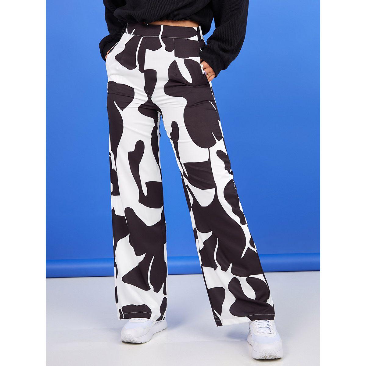 بنطال بقصة واسعة وخصر عالي من ستايلي-women-clothing-bottoms-trousers-image-1