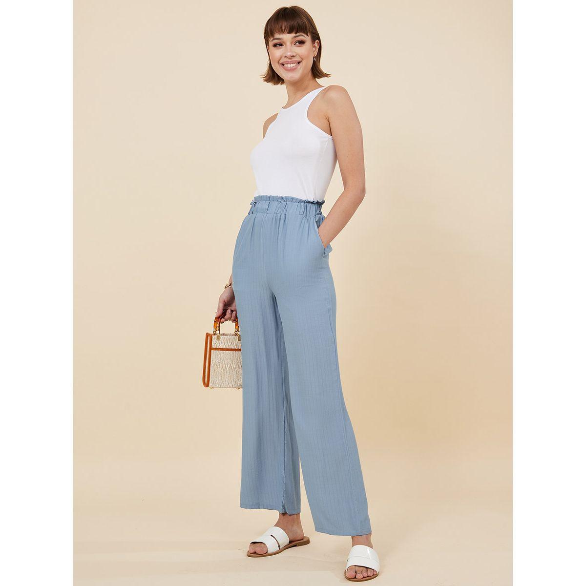 Styli Pinstripe Wide Leg Trouser with Side Pocket-women-clothing-bottoms-trousers-image-2